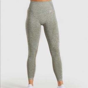 Gymshark Vital Seamless Leggings - Khaki Marl